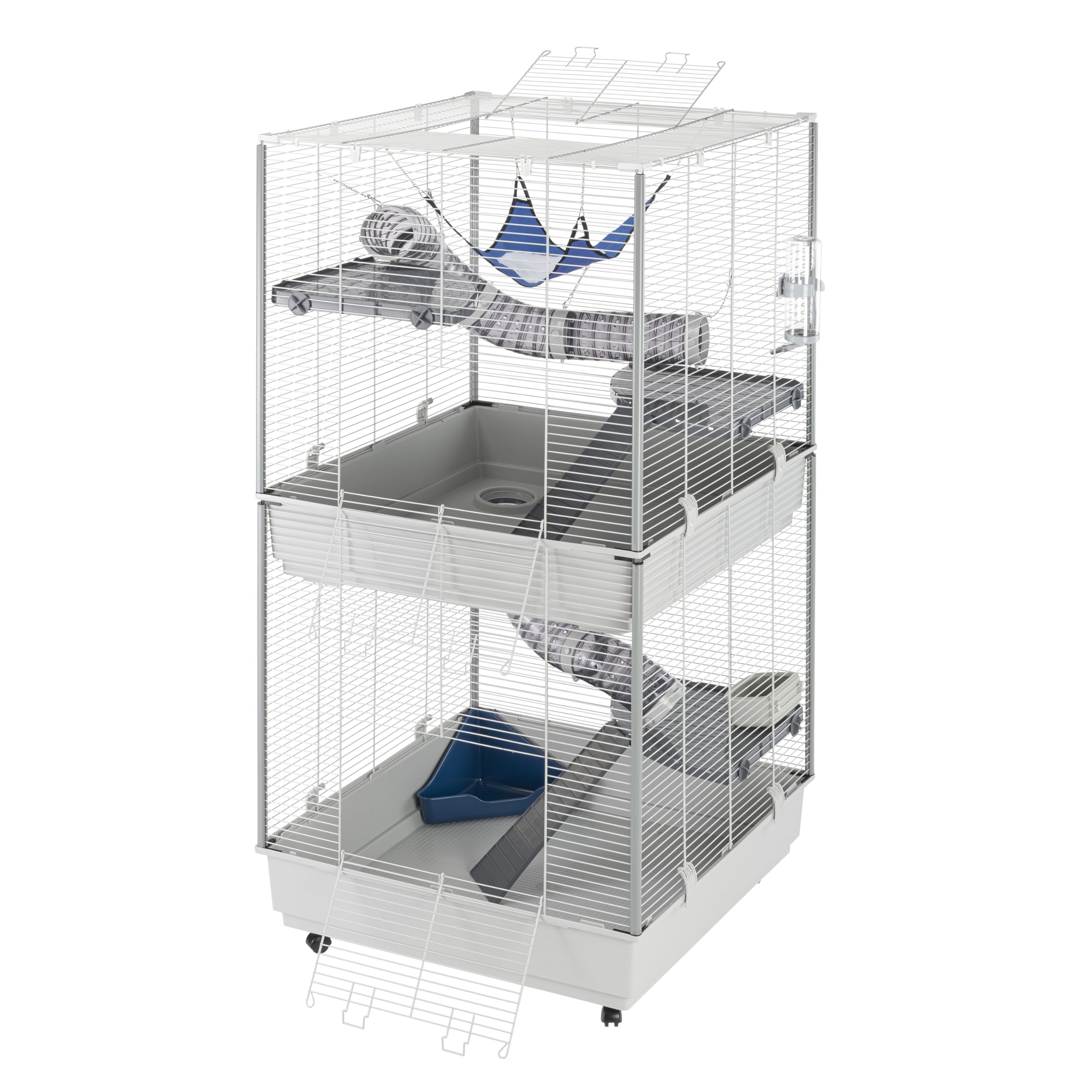 ferplast-furet-tower-cage-pour-furets-75x80x161-cm-grise image 5