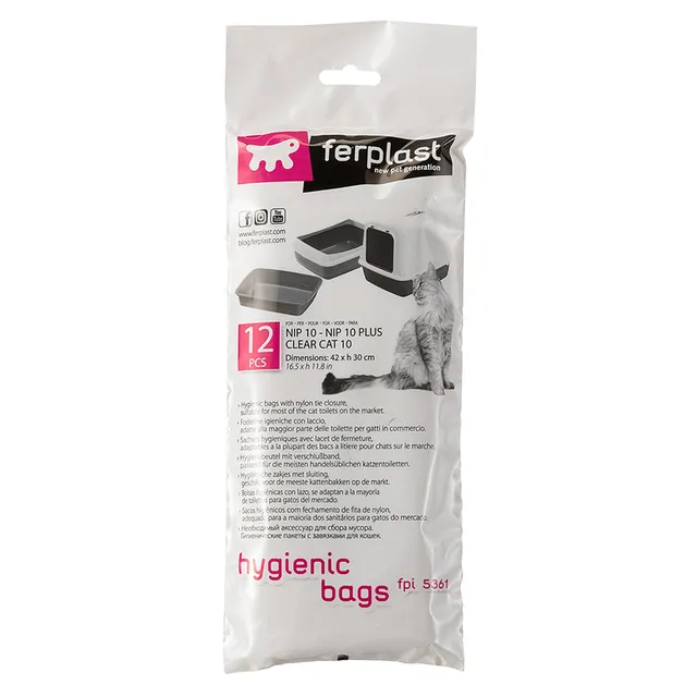 ferplast-fpi-5361-sachets-hygi-niques-pour-bac-liti-re-lot-de-4 image 1