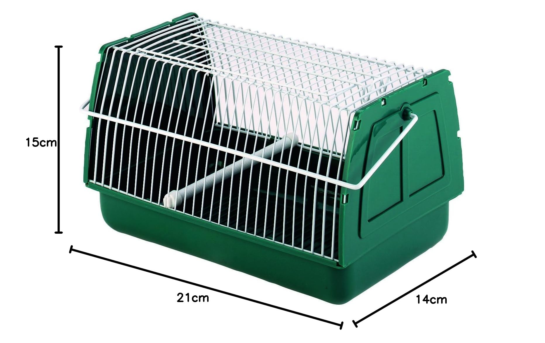 kerbl-pet-bo-te-de-transport-petits-animaux-21x15x14-cm-plastique-vert image 2