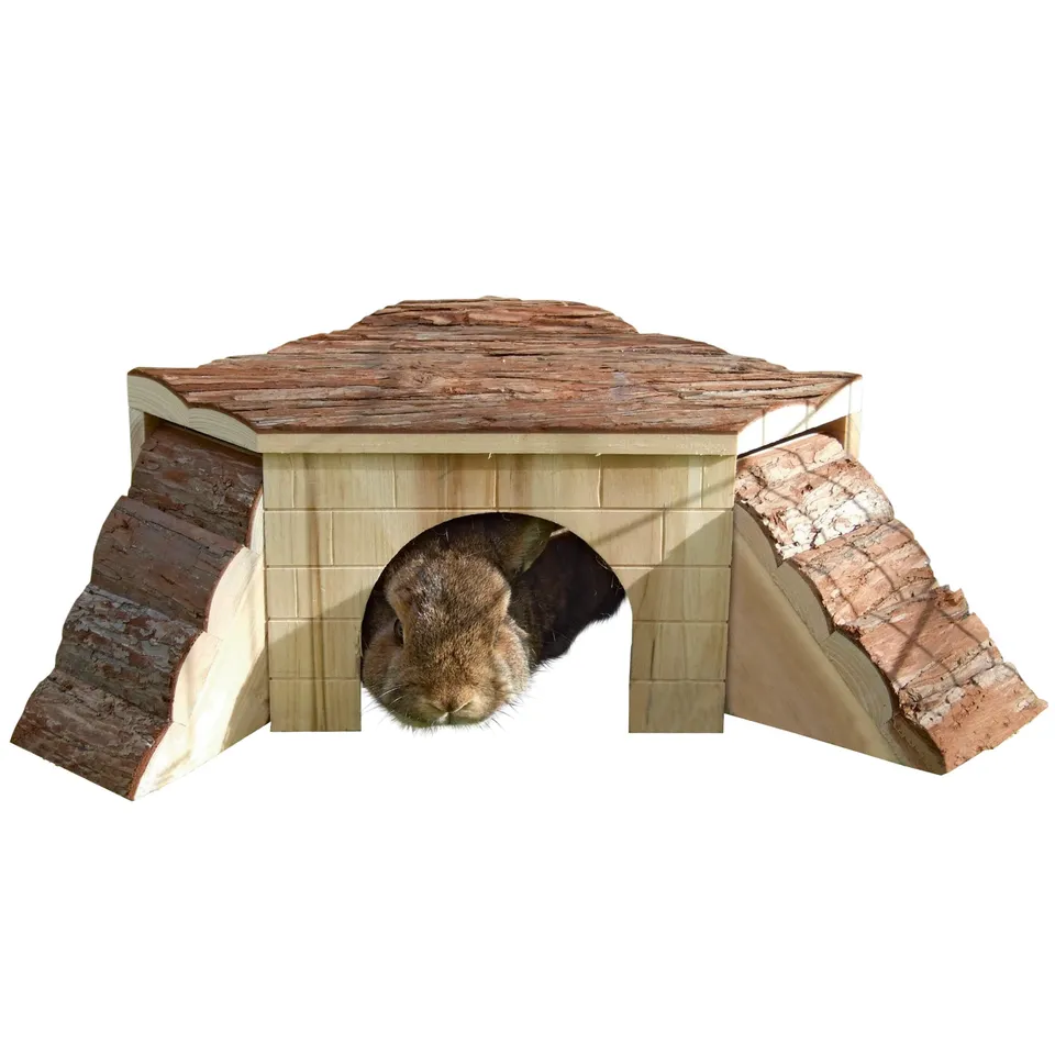 kerbl-maisonnette-pour-rongeurs-nature-en-bois-37x37x16cm image 1