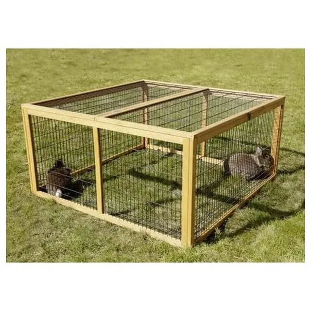 kerbl-pet-enclos-ext-rieur-rongeur-antifugue-116-x-116-x-58-cm-pin-lasur image 1