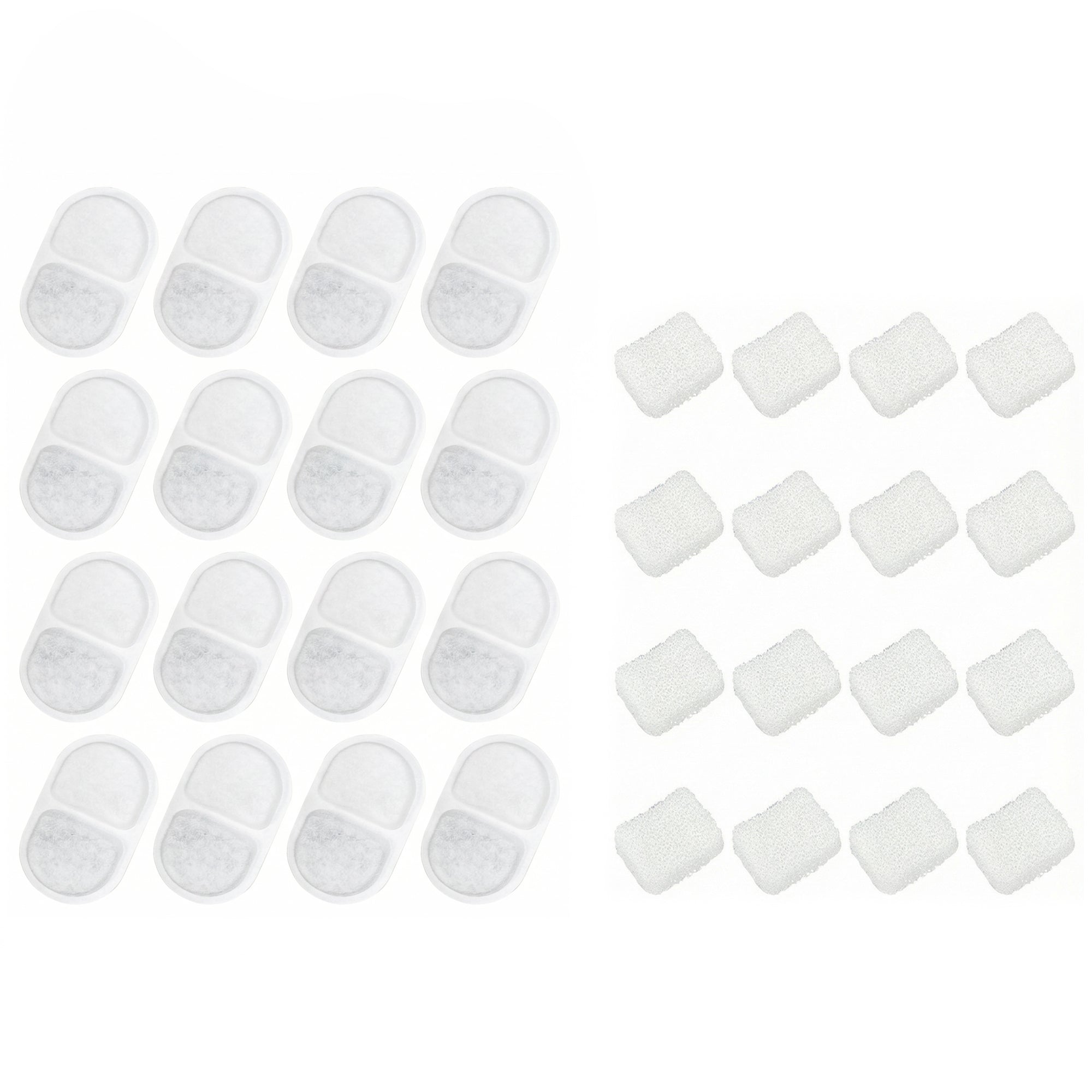 pawhut-filtres-fontaine-eau-pour-chat-lot-de-16-triple-filtration image 2