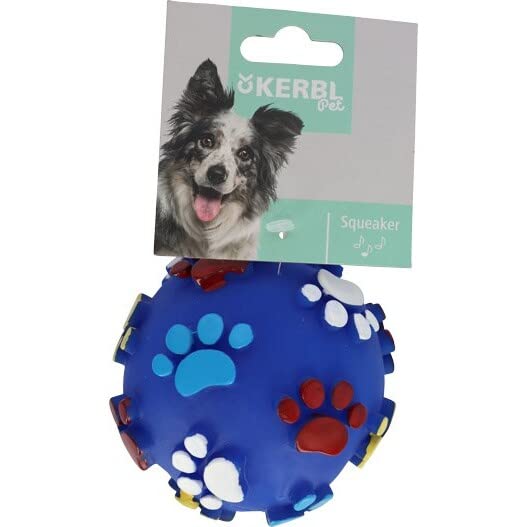 kerbl-pet-balle-motifs-pattes-vinyle-chien-10-cm-3-pi-ces-avec-couineur image 3