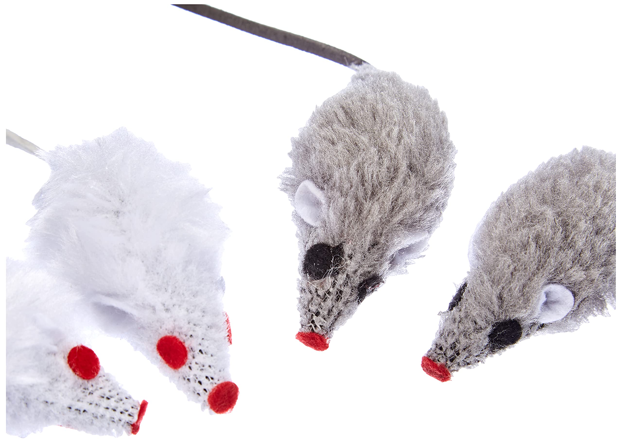 kerbl-84255-souris-pour-chat-gris-blanc-5-cm-lot-de-4-avec-herbe-chat image 4