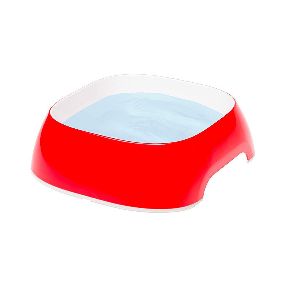 ferplast-glam-small-gamelle-chat-plastique-0-4-l-rouge image 2