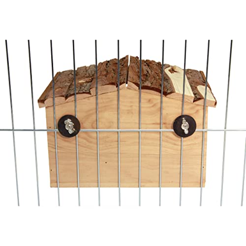 kerbl-abri-pour-rongeurs-nature-avec-fixation-de-grille-31-x-22-5-x-20-cm image 5