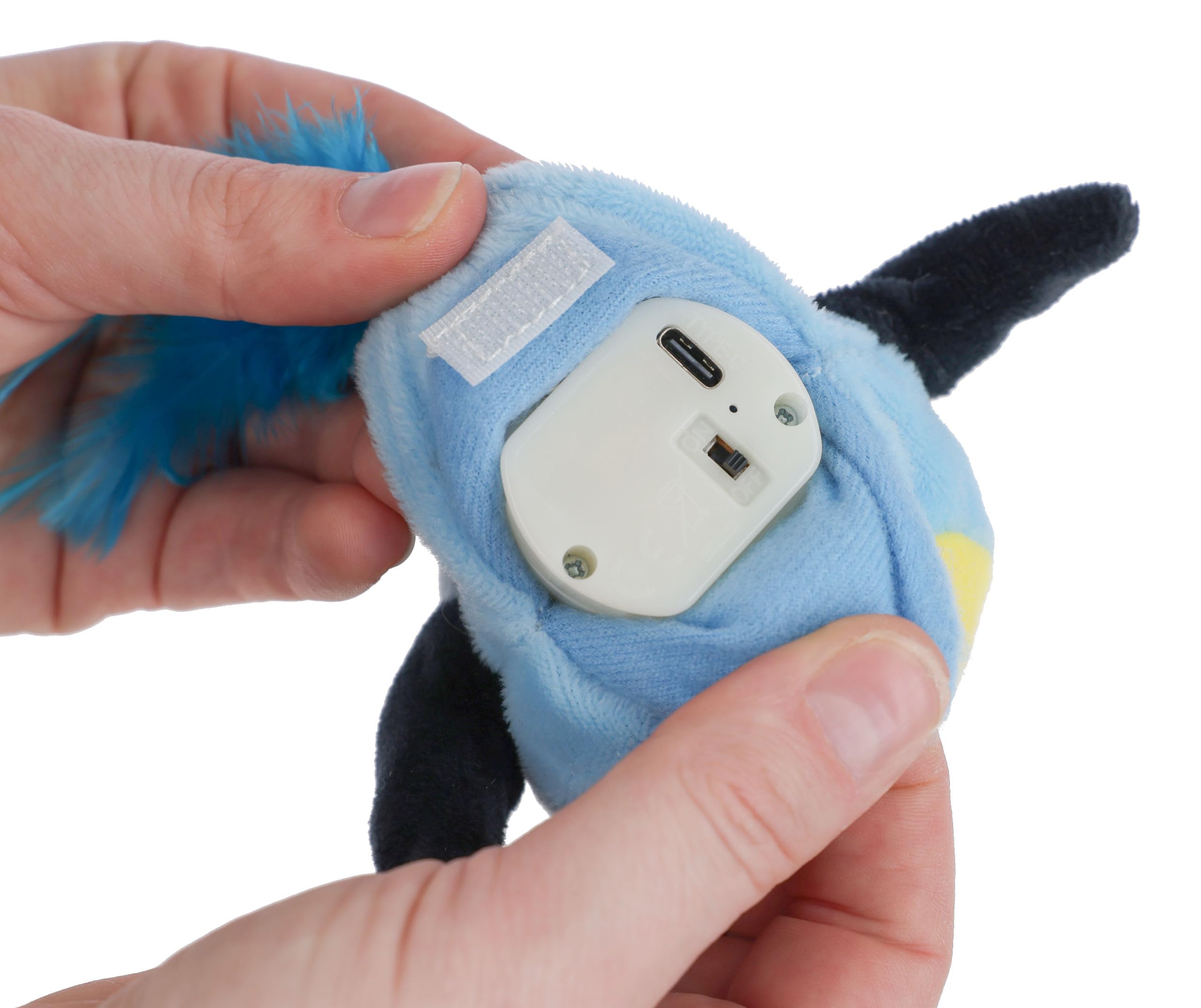 kerbl-pet-jumping-oiseau-interactif-chat-bleu-jaune-17-x-12-5-cm-rechargeable-us image 2
