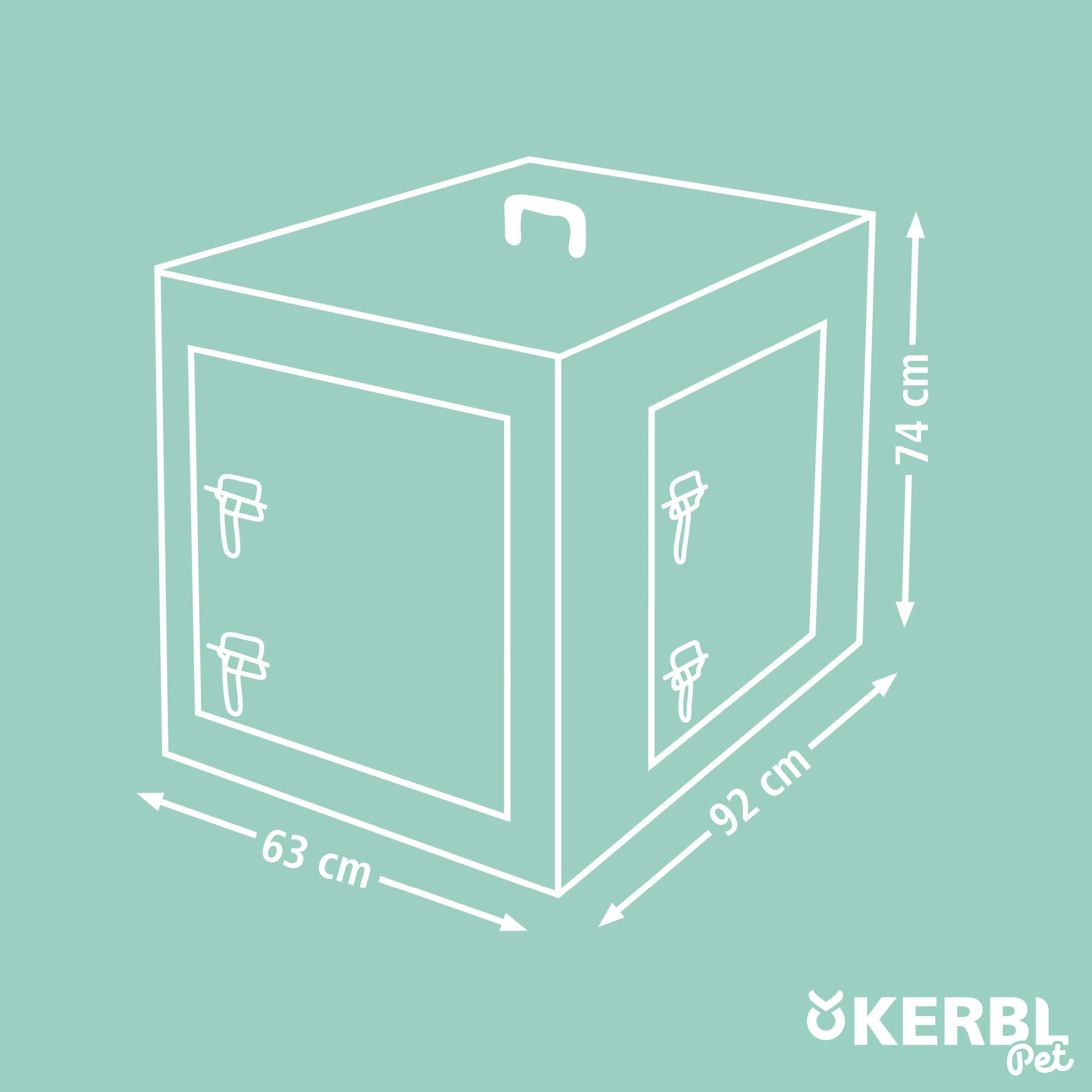 kerbl-pet-cage-de-transport-grillag-e-deux-portes-pour-chien-noire-92-x-63-x-74- image 5