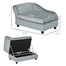 pawhut-canap-pour-chien-avec-rangement-cach-et-mousse-confort-gris-clair image 4