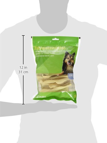 kerbl-pet-lamelles-pour-nettoyage-des-dents-chien-200-g-peau-de-b-uf image 7