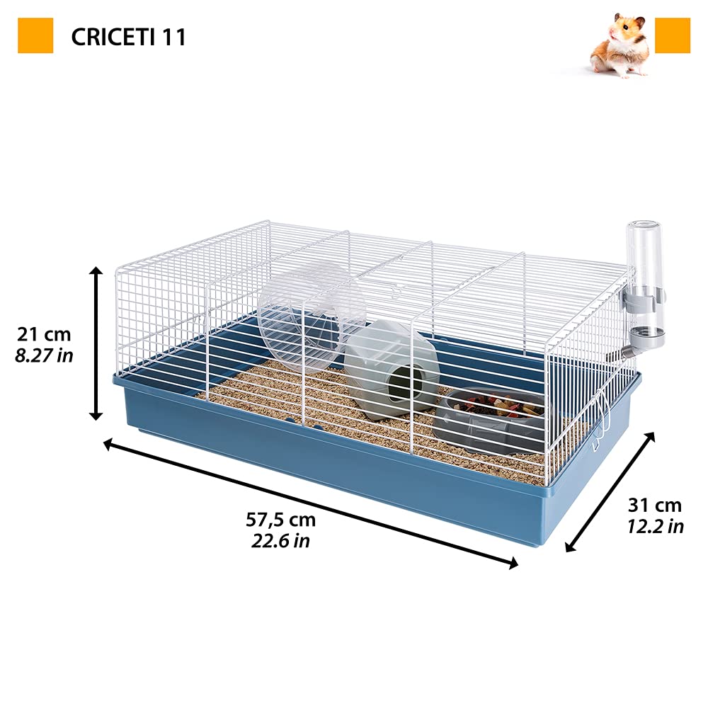 ferplast-criceti-11-cage-pour-hamsters-57-5-x-31-x-h-23-cm-grise image 3