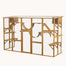 pawhut-enclos-ext-rieur-catio-avec-toit-tanche-plateformes-et-ponts-300x95x188-c image 2