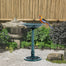 pawhut-bain-d-oiseaux-ext-rieur-71-cm-r-sine-fleur-de-lys-patine-ancienne image 3