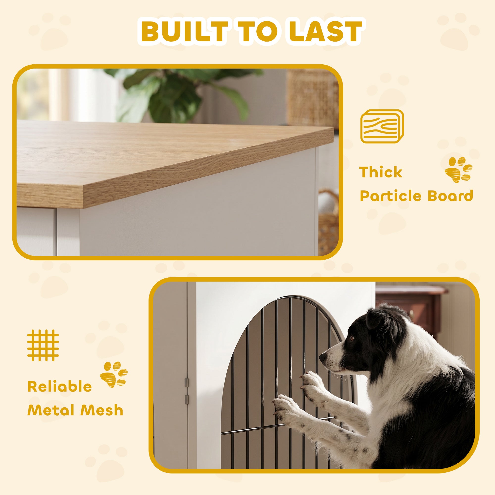 pawhut-cage-chien-d-int-rieur-double-porte-100-x-60-x-69-cm-blanc image 8