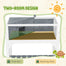 pawhut-enclos-tortue-haven-avec-fen-tres-et-zone-de-basking-gris image 7