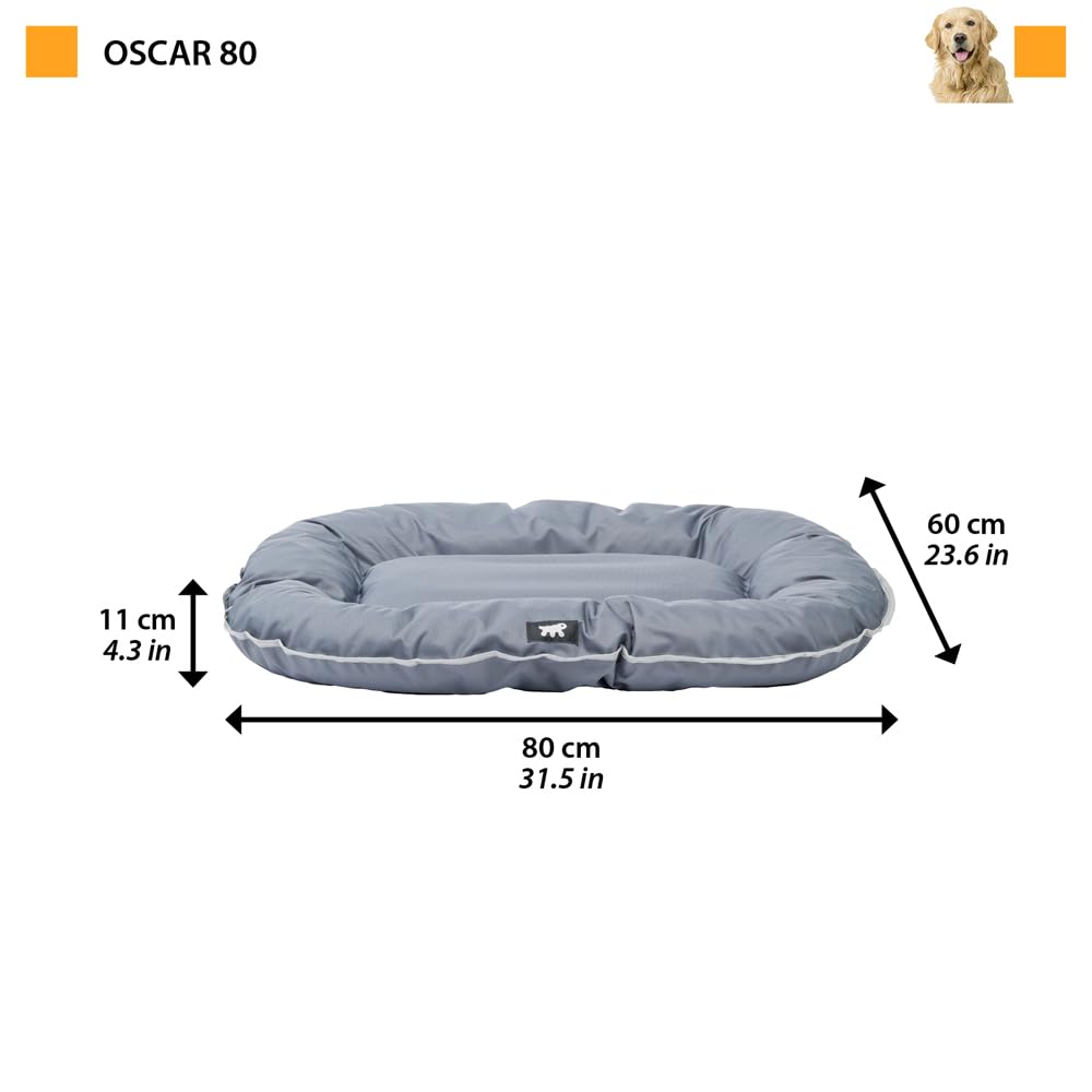 ferplast-oscar-matelas-pour-chien-taille-moyenne-80-x-60-x-11-cm-gris image 2