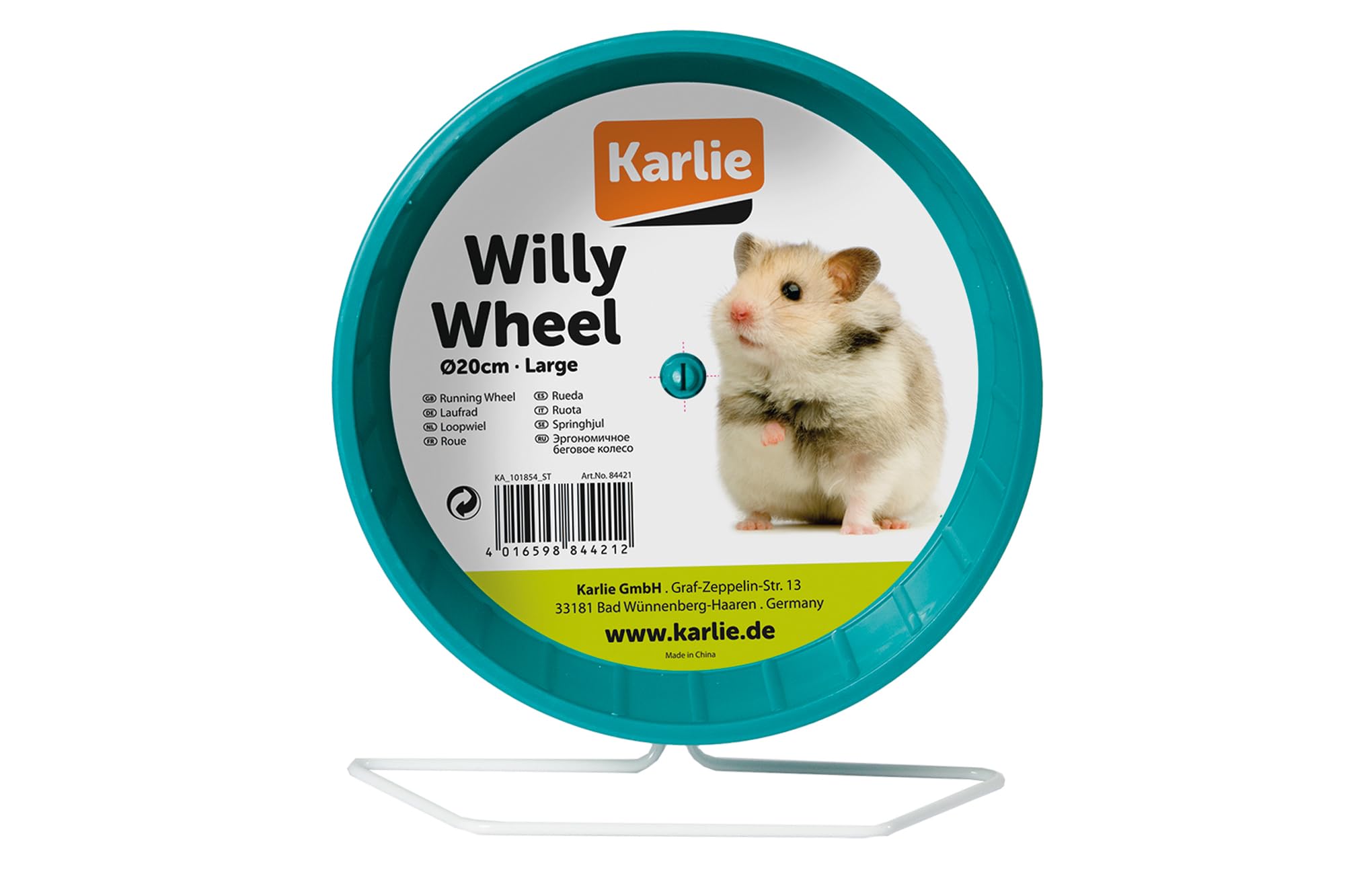 karlie-willy-wheel-roue-d-exercice-pour-hamster-et-souris-sur-support image 3
