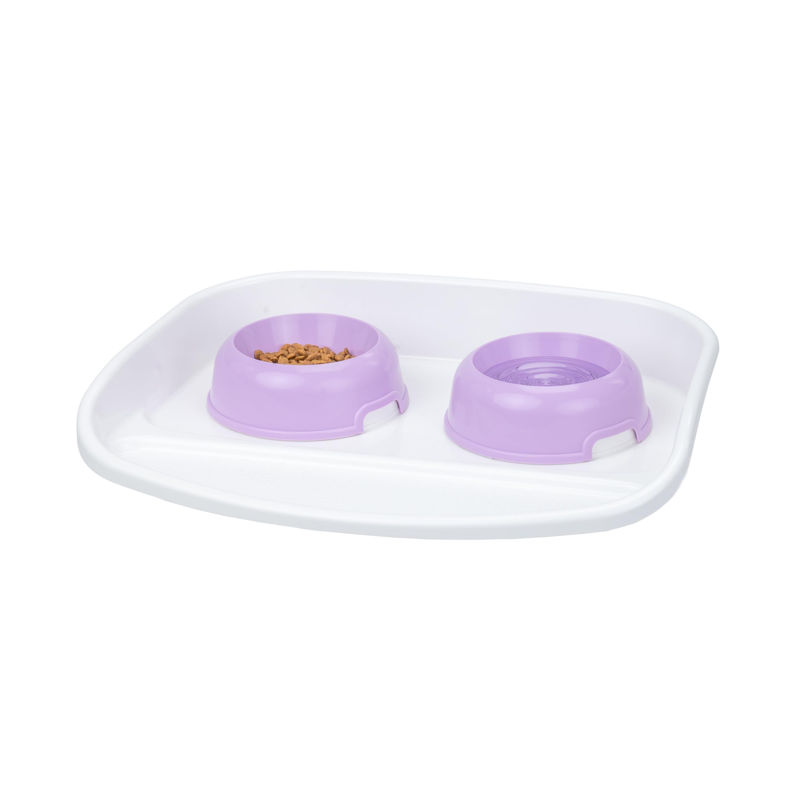 ferplast-lindo-plateau-double-cuelle-chat-et-chien-44-5-x-34-cm-rouge-2-x-0-3-l image 2