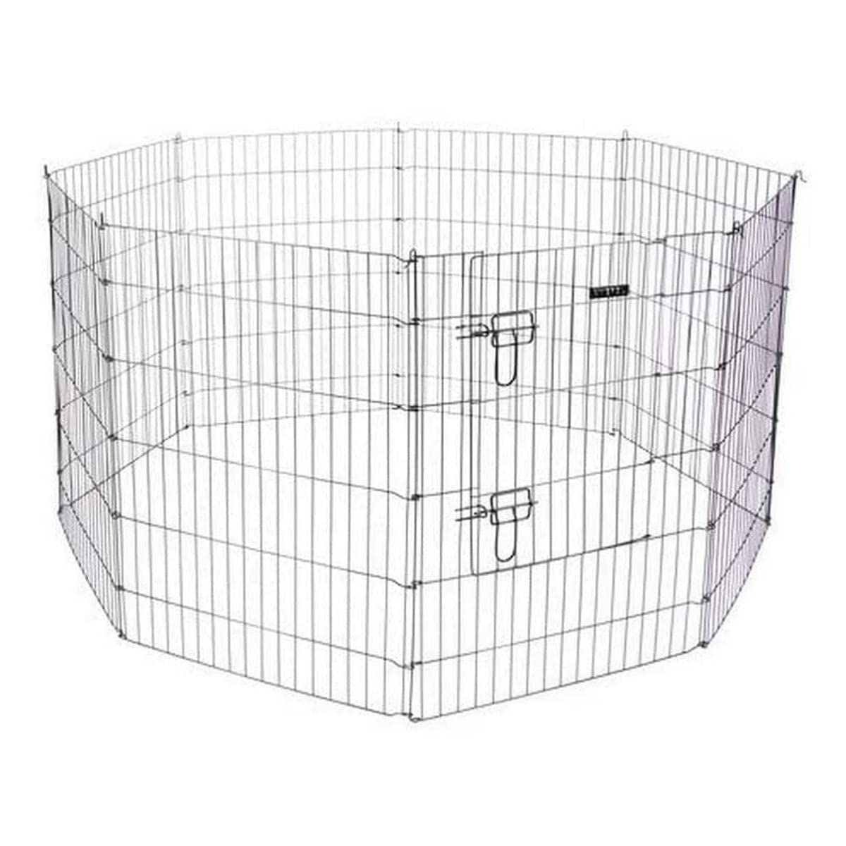kerbl-pet-enclos-chiots-et-petits-animaux-57x78-cm-8-grilles-avec-porte image 1