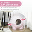 pawhut-bac-liti-re-pour-chat-ferm-avec-couvercle-et-tapis-anti-fuites-rose-clair image 8
