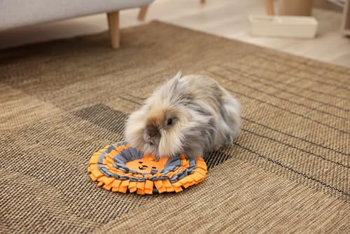 kerbl-pet-tapis-renifler-lapin-25-cm-orange-gris-polyester-pliable image 5