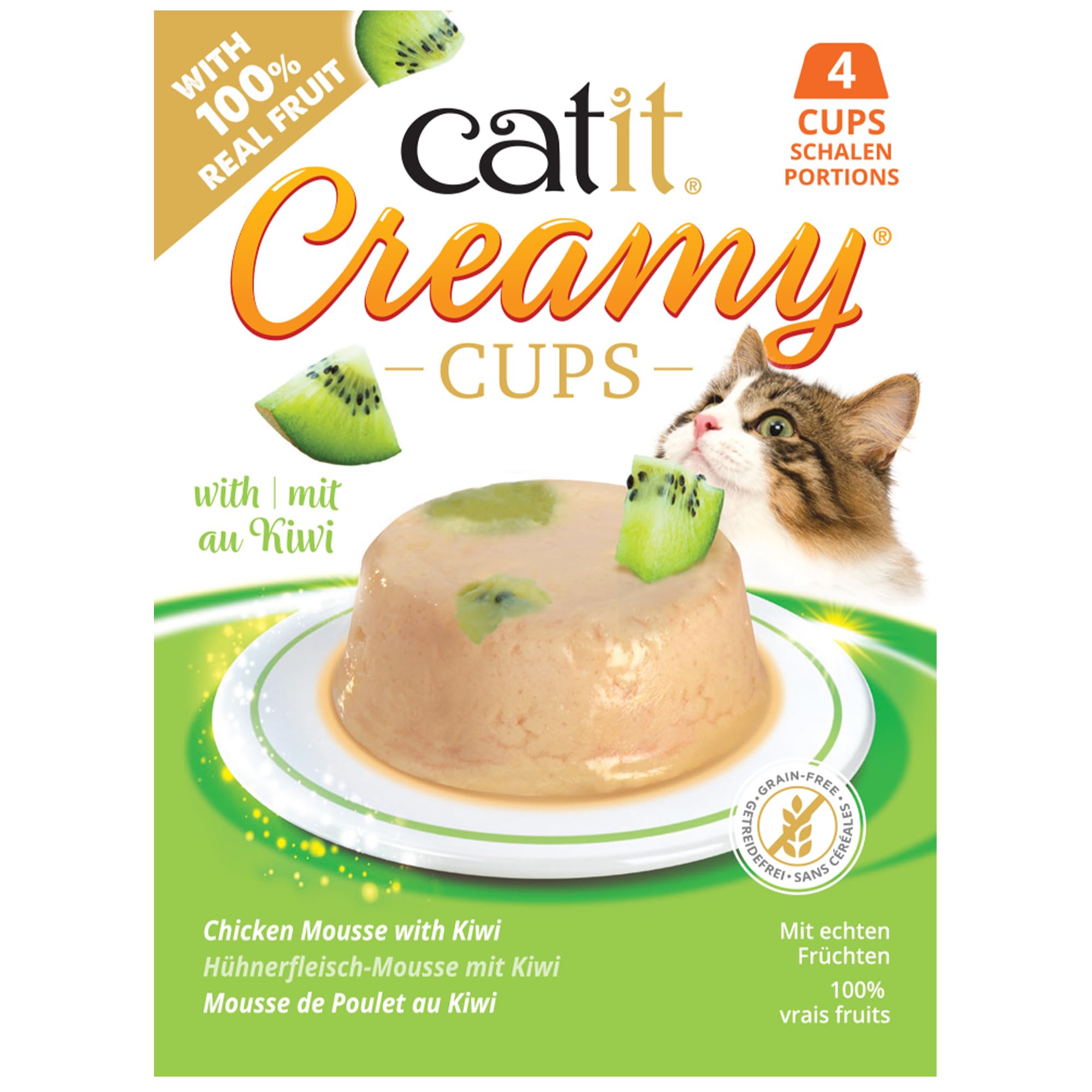 catit-creamy-cups-poulet-au-kiwi-friandise-chat-4x25-g image 1
