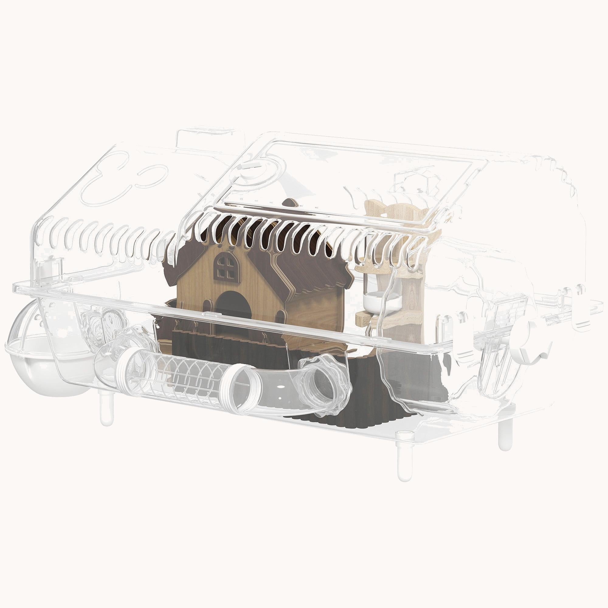 pawhut-cage-hamster-nain-8-en-1-avec-roue-et-accessoires-54-6-cm image 2