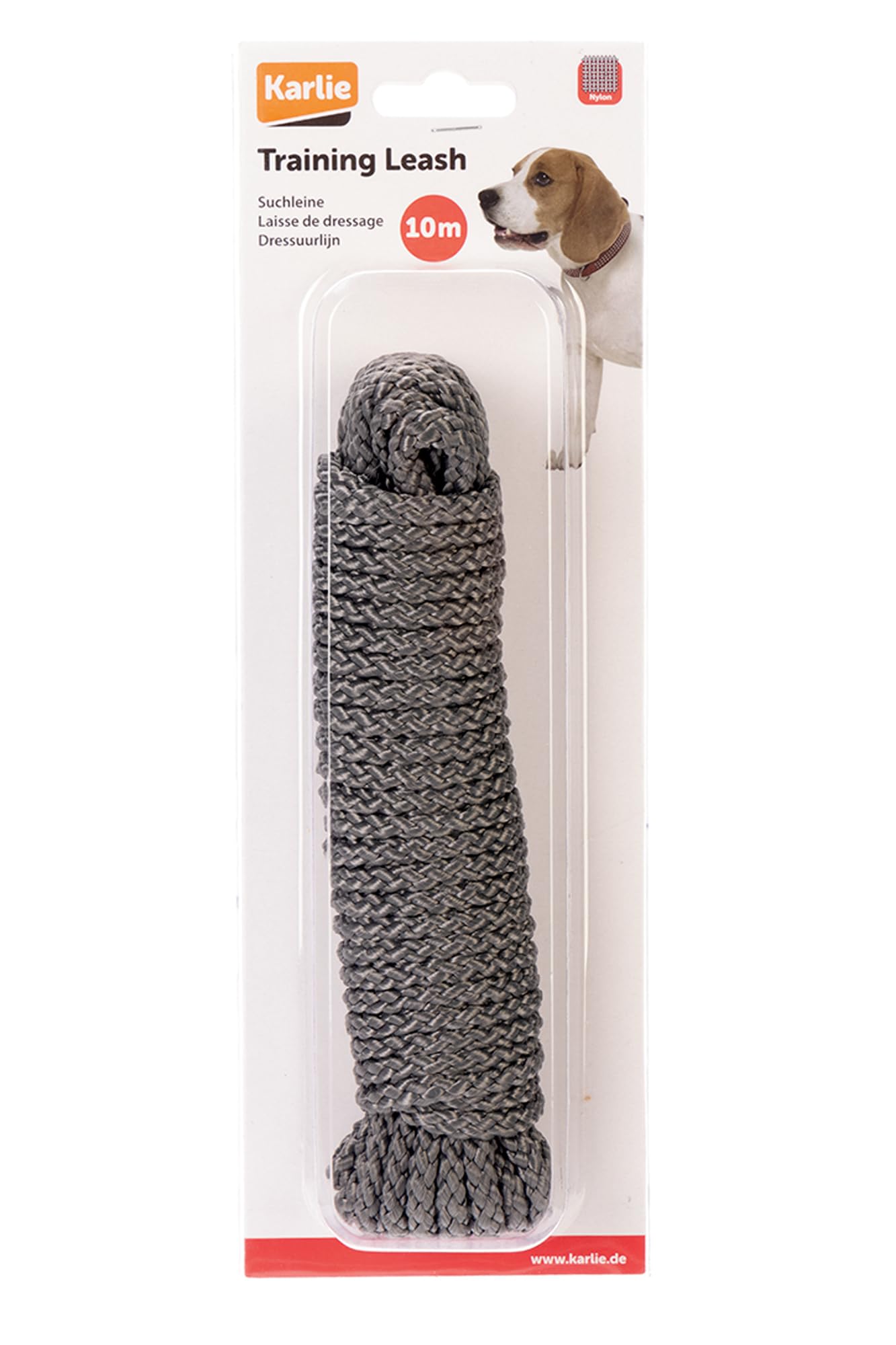 karlie-flamingo-rondo-laisse-de-dressage-chien-nylon-gris-100-cm-x-20-mm image 2