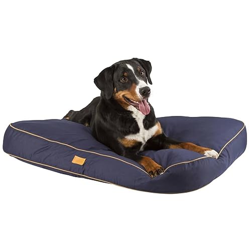 kerbl-pet-coussin-pour-chien-jerome-100-x-70-x-11-cm-bleu-fonc-cognac image 5