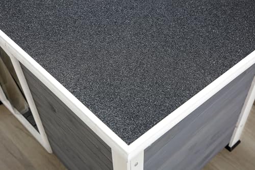 kerbl-pet-niche-chien-kenny-blanc-gris-113-x-77-x-81-cm-bois image 8