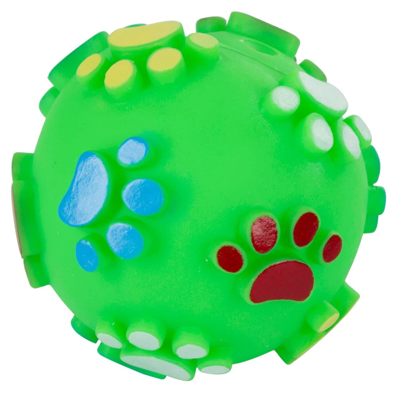 kerbl-pet-balle-motifs-pattes-vinyle-chien-10-cm-3-pi-ces-avec-couineur image 1