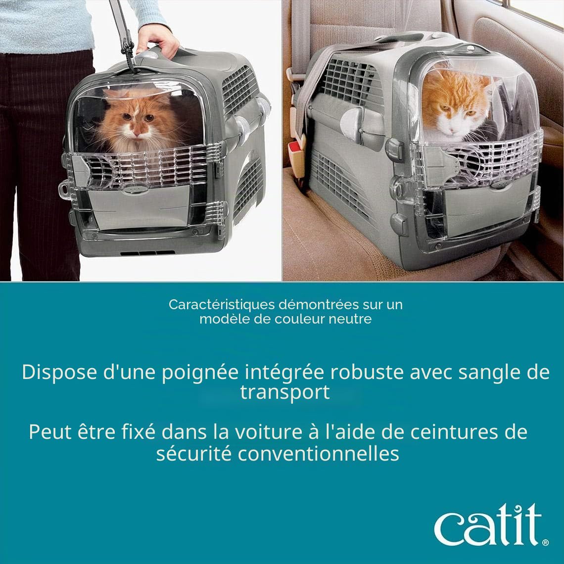 catit-design-cabrio-cage-de-transport-chat-turquoise-multifonction image 5