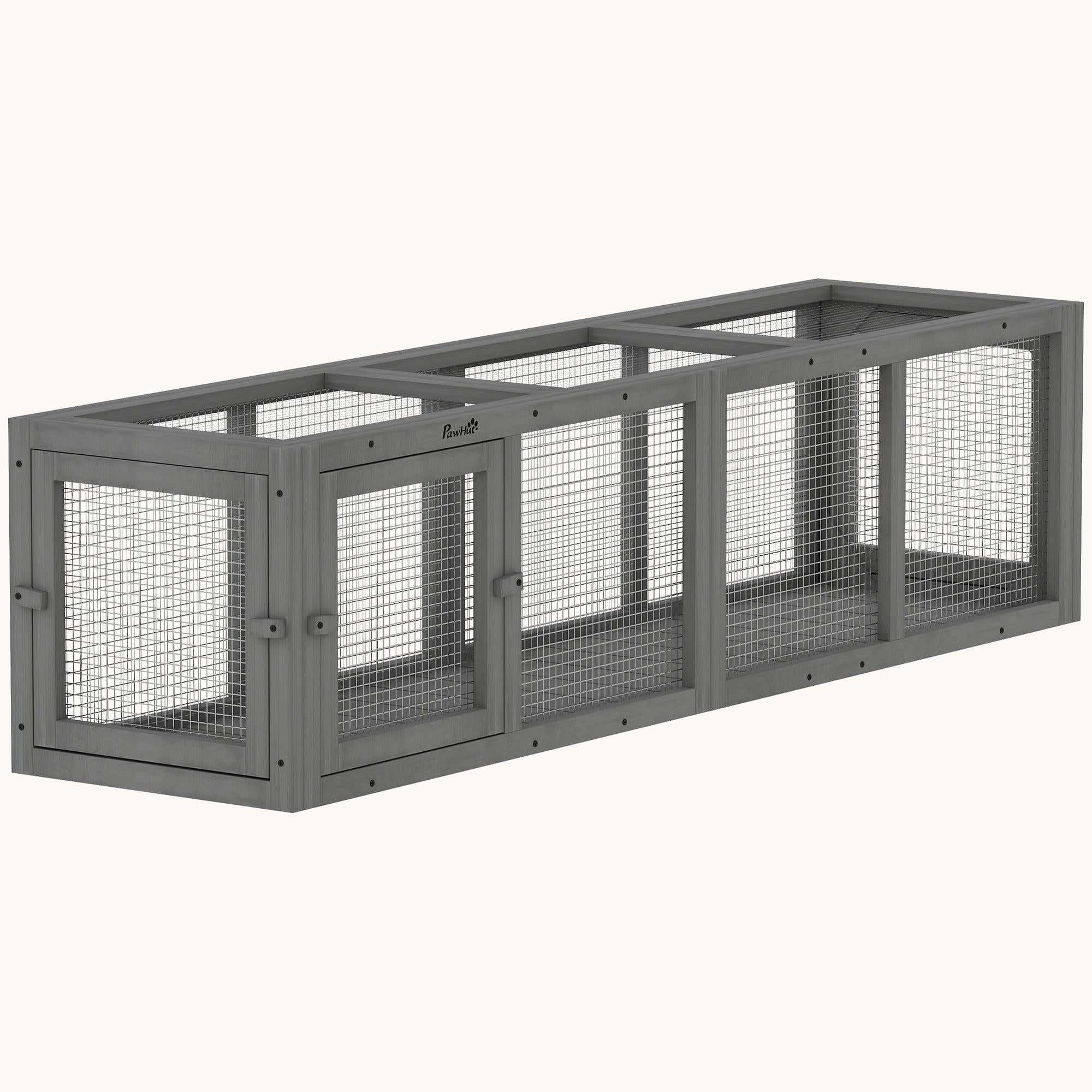 pawhut-tunnel-ext-rieur-pour-chat-59-pouces-modulaire-connecter-enclos-de-jeu image 2