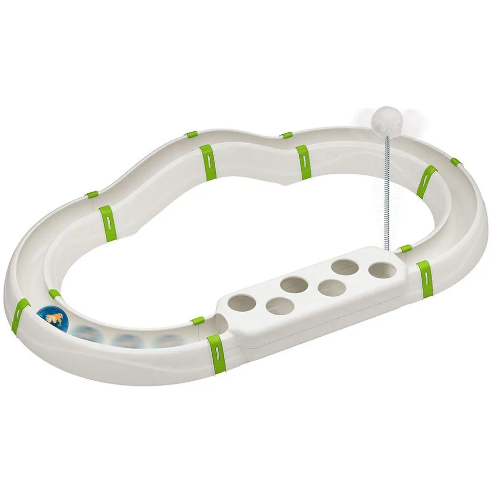 ferplast-labyrinth-circuit-jouet-interactif-pour-chat-72-x-40-cm-avec-balle-lumi image 1