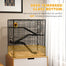 pawhut-cage-hamster-4-tages-fond-verre-tremp-31x19x31-5-pouces-noire image 5