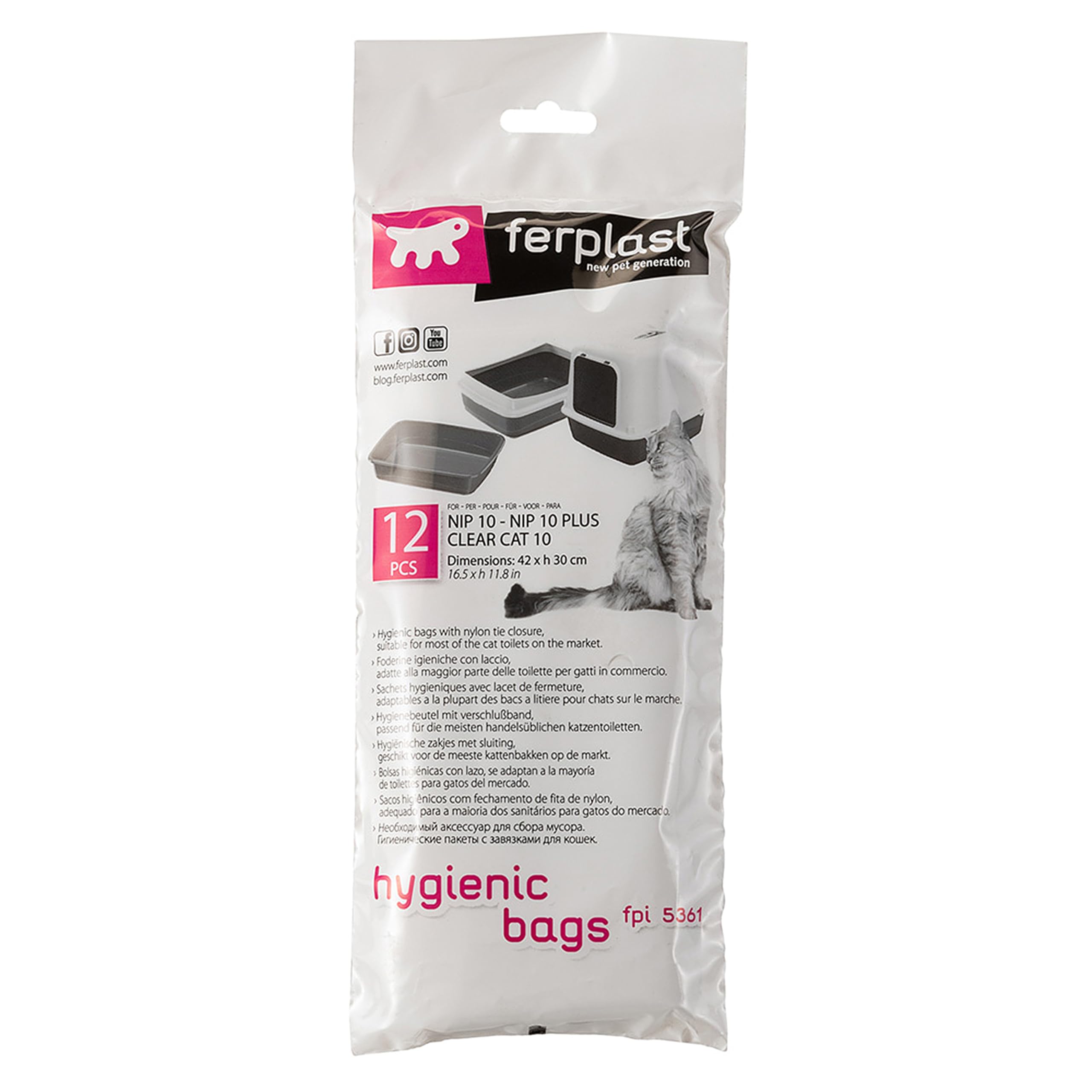 ferplast-fpi-5361-sachets-hygi-niques-pour-bac-liti-re-lot-de-4 image 1