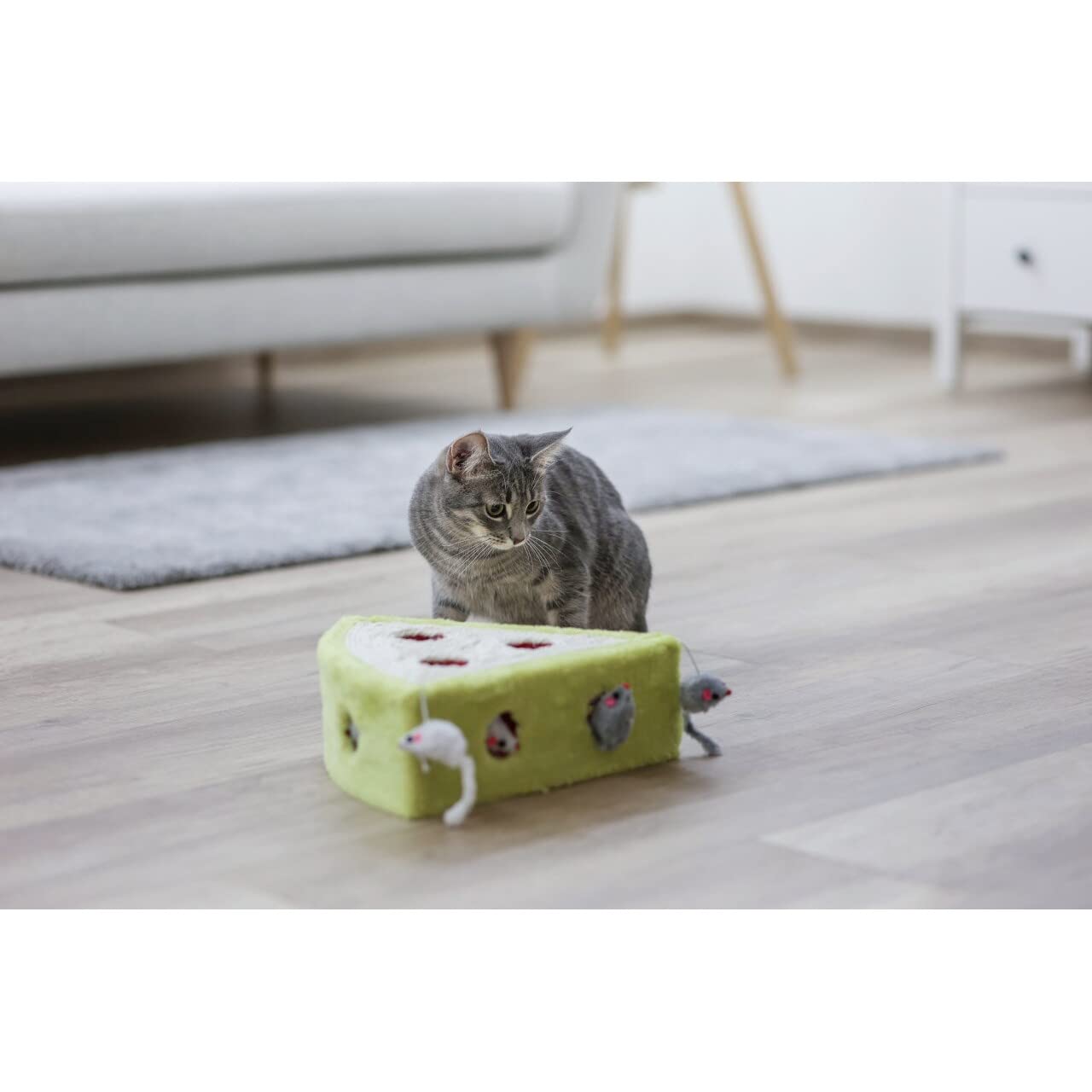 kerbl-jouet-pour-chat-sisal-cheesy-28-x-28-x-10-cm image 2