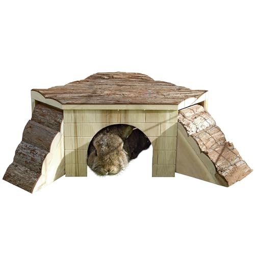 kerbl-maisonnette-pour-rongeurs-nature-en-bois-37x37x16cm image 7
