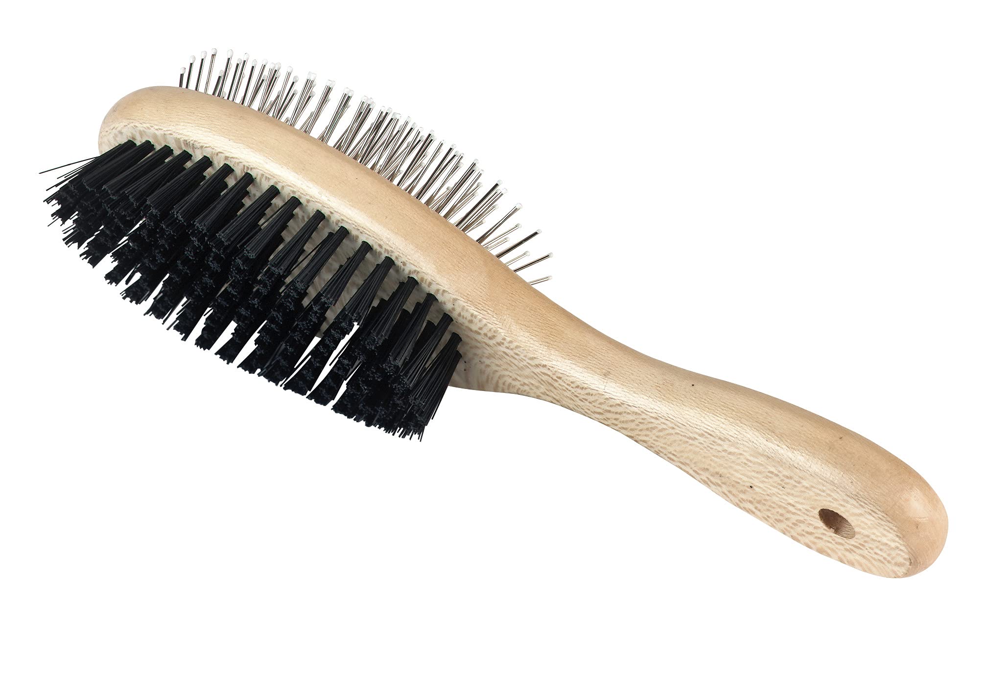kerbl-pet-brosse-double-bois-23-cm-pointes-m-tal-prot-g-es image 1