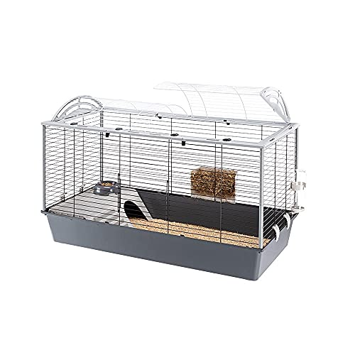 ferplast-casita-100-cage-lapins-cochons-d-inde-119-x-58-x-h-75-5-cm-accessoires image 5