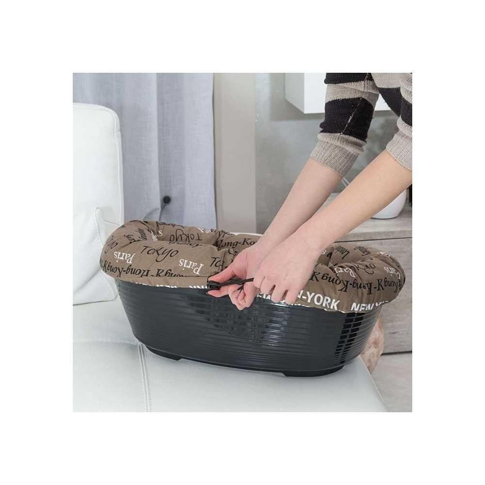 ferplast-sofa-2-panier-chien-et-chat-52-x-39-x-h-21-cm-marron image 5