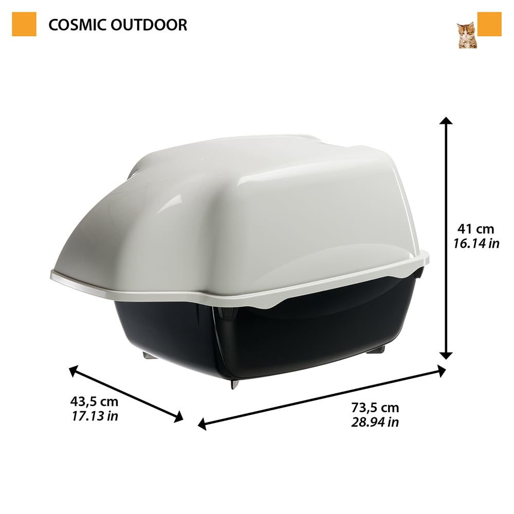 ferplast-cosmic-outdoor-grand-bac-liti-re-pour-chat-noir-43-5-x-73-5-x-h-41-cm image 3