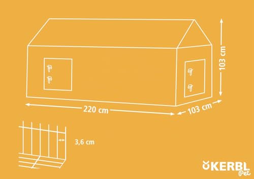 kerbl-enclos-ext-rieur-petits-animaux-220-x-103-x-103-cm-zingu image 6