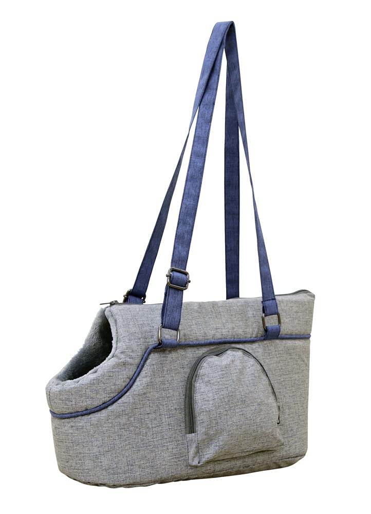 kerbl-sac-de-transport-marie-gris-bleu-40-x-20-x-21-cm image 3