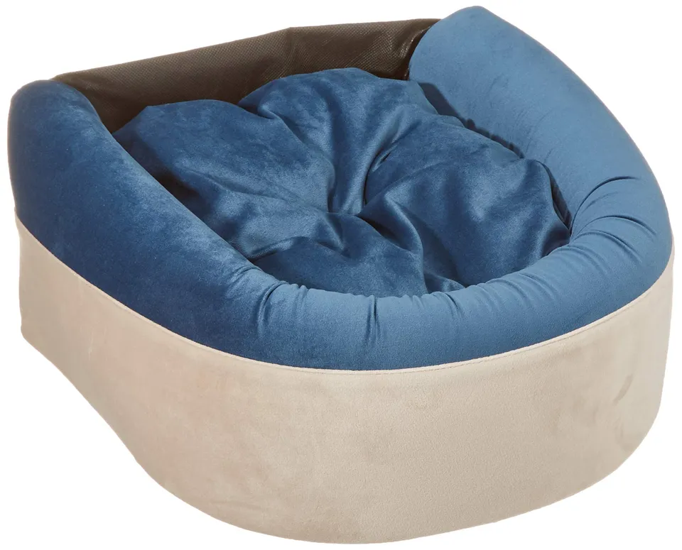 ferplast-majesty-20-niche-pour-chat-d-int-rieur-en-velours-bleu-40-x-34-x-h-36-c image 1