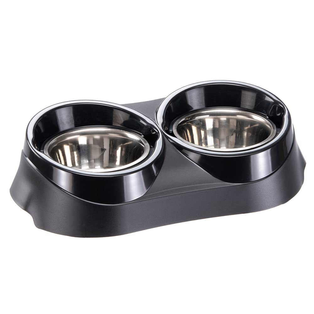 ferplast-duo-feed-1-l-support-double-gamelle-avec-2-bols-inox-pour-chien-et-chat image 8
