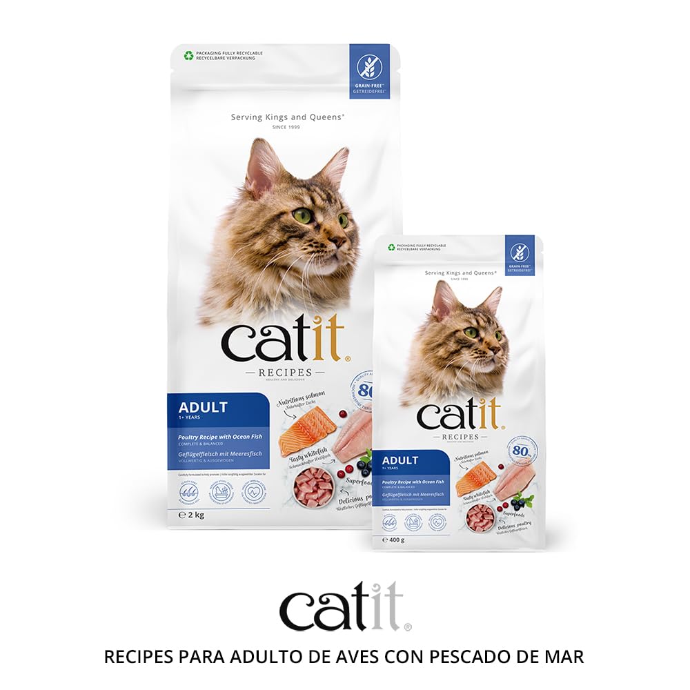catit-recipes-adulte-poisson-de-mer-p-t-e-pour-chat-400-g image 2