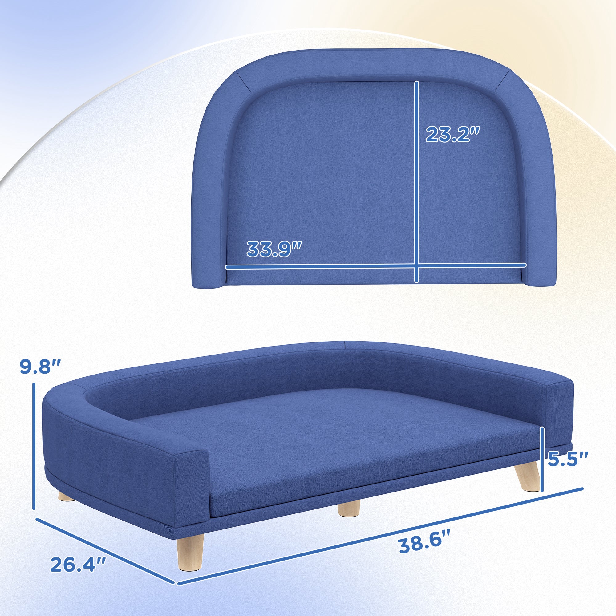 pawhut-canap-lit-de-luxe-en-peluche-pour-grands-chiens-bleu image 6
