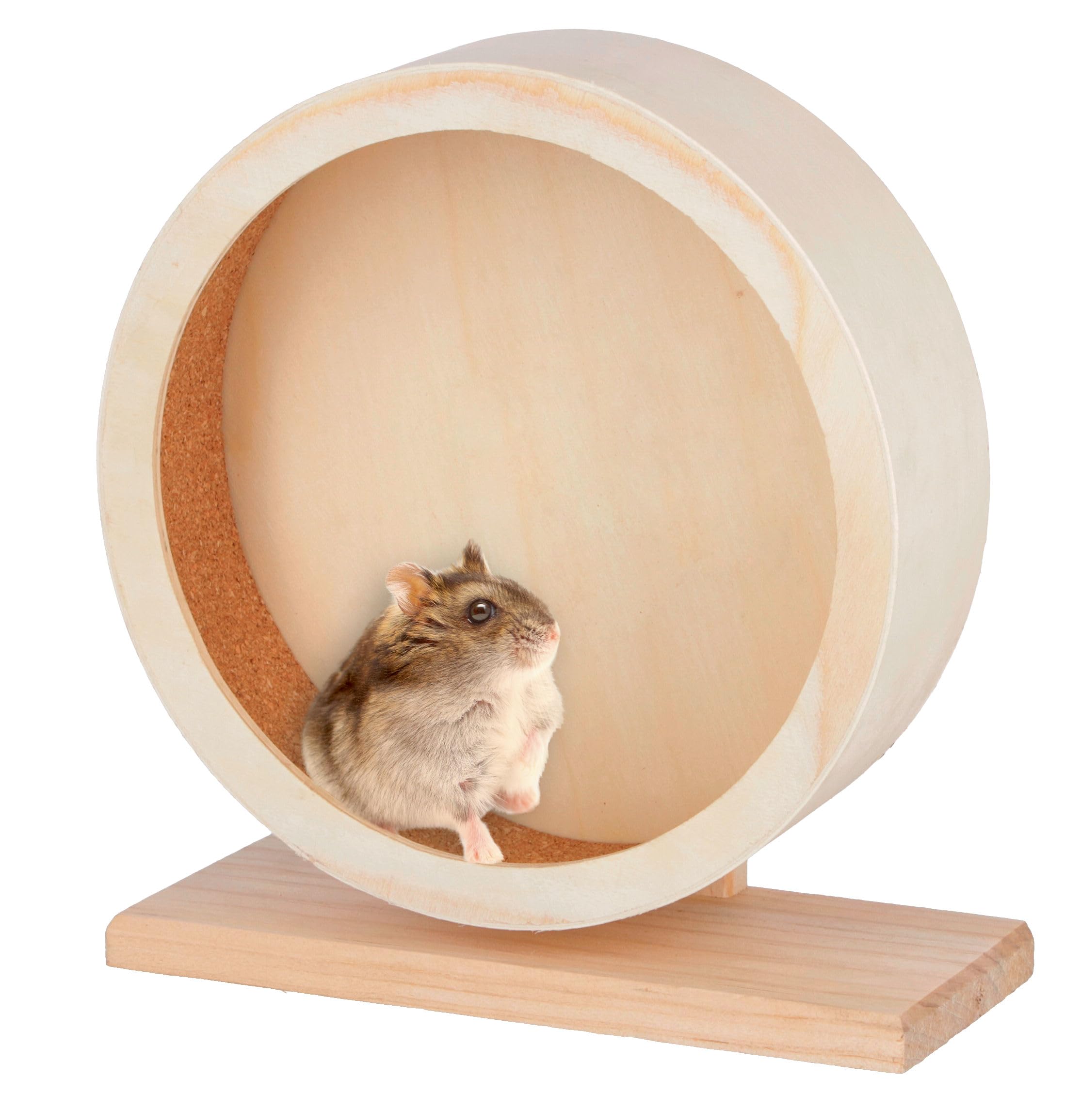 kerbl-roue-hamster-bois-avec-piste-li-ge-diam-tre-22-cm image 2
