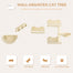 pawhut-tag-res-murales-pour-chat-4-pi-ces-avec-hamac-perchoirs-et-griffoir-beige image 6